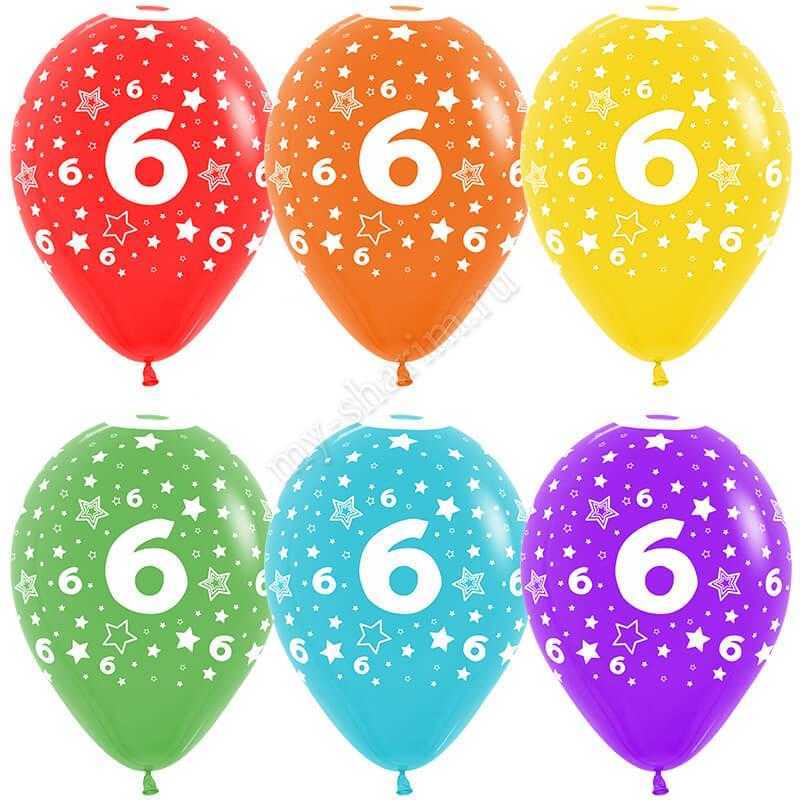 Цифра 6 (звезды) 30 см Цифра 6 (звезды) 30 см