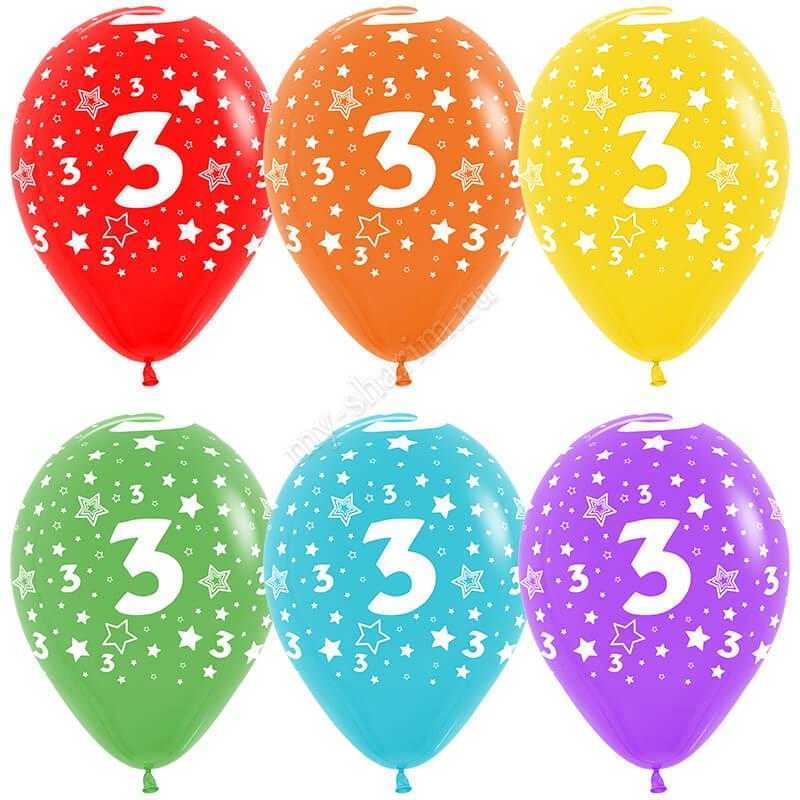 Цифра 3 (звезды) 30 см Цифра 3 (звезды) 30 см