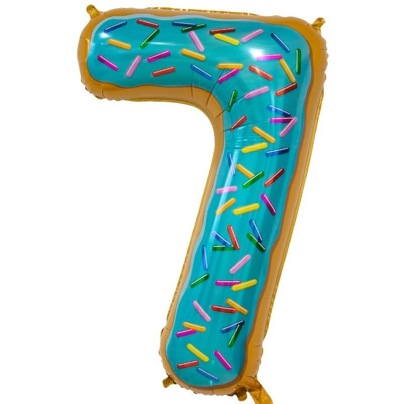 Цифра, 7, Пончик, 86см, 1шт. Цифра, 7, Пончик, 86см, 1шт.