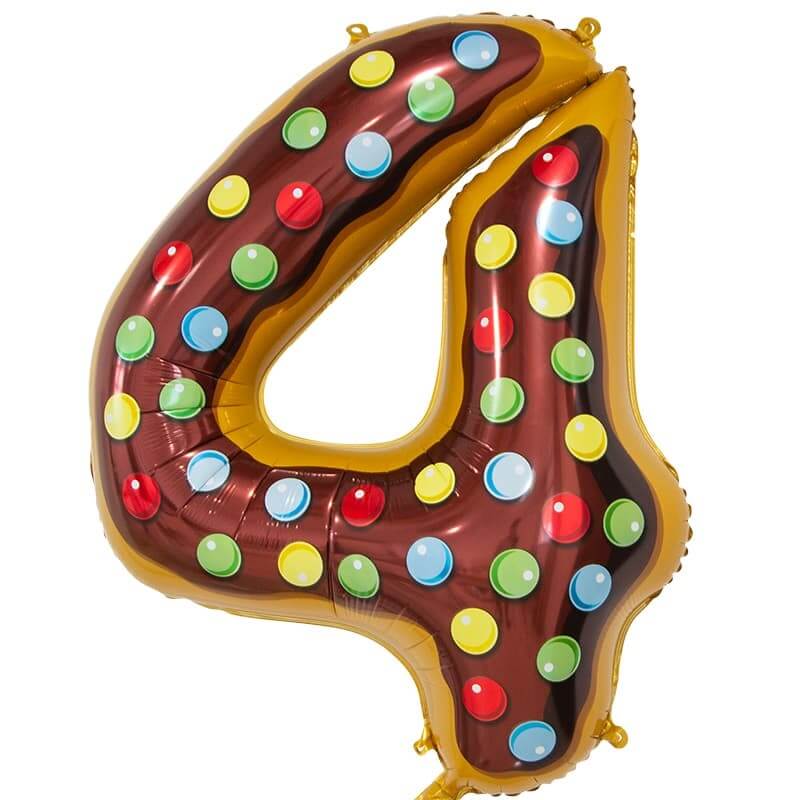 Цифра, 4, Пончик, 86см, 1шт. Цифра, 4, Пончик, 86см, 1шт.